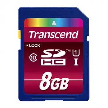 Memoria flash Transcend 8 GB SDHC Class 10 UHS-I 600x TS8GSDHC10U1