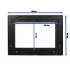 Marco para tablet ALLNET ALLTCOVER10WWV1 — marco blanco, 309 × 228 mm