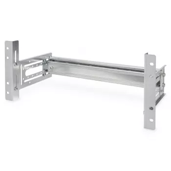 Soporte para carril DIN DIGITUS, 4U, 178 x 483 x 223 mm, galvanizado, incl. carril DIN, profundidad y altura variables