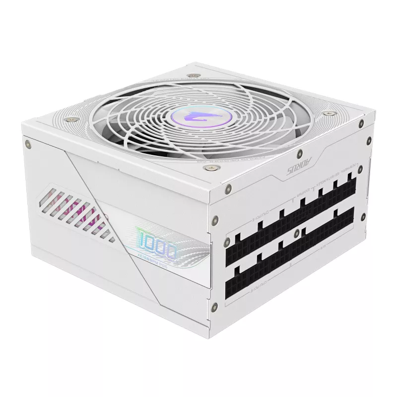 Fuente de alimentación GIGABYTE AORUS ELITE P1000W ATX 3.1 1000W 80 PLUS Platinum Totalmente modular Blanco, 6x (6+2) PCIe, 8 SATA