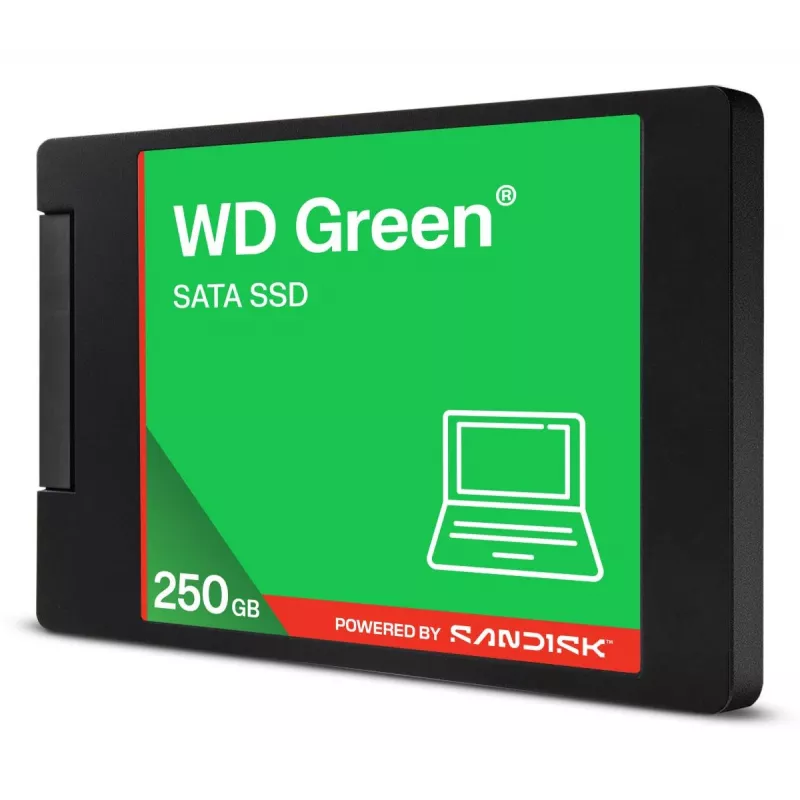 SSD WESTERN DIGITAL - WD Green - 250 GB - SATA 6Gb/s - Carcasa de 2,5