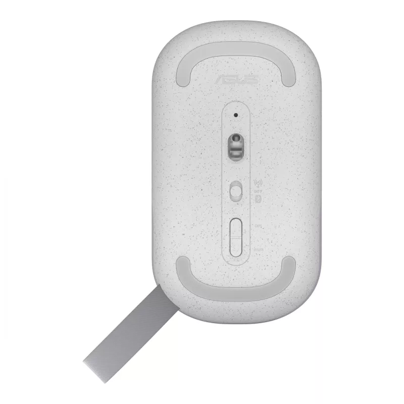 Ratón ASUS Marshmallow MD100 Oficina Ambidiestro RF Wireless + Bluetooth Óptico 1600 DPI