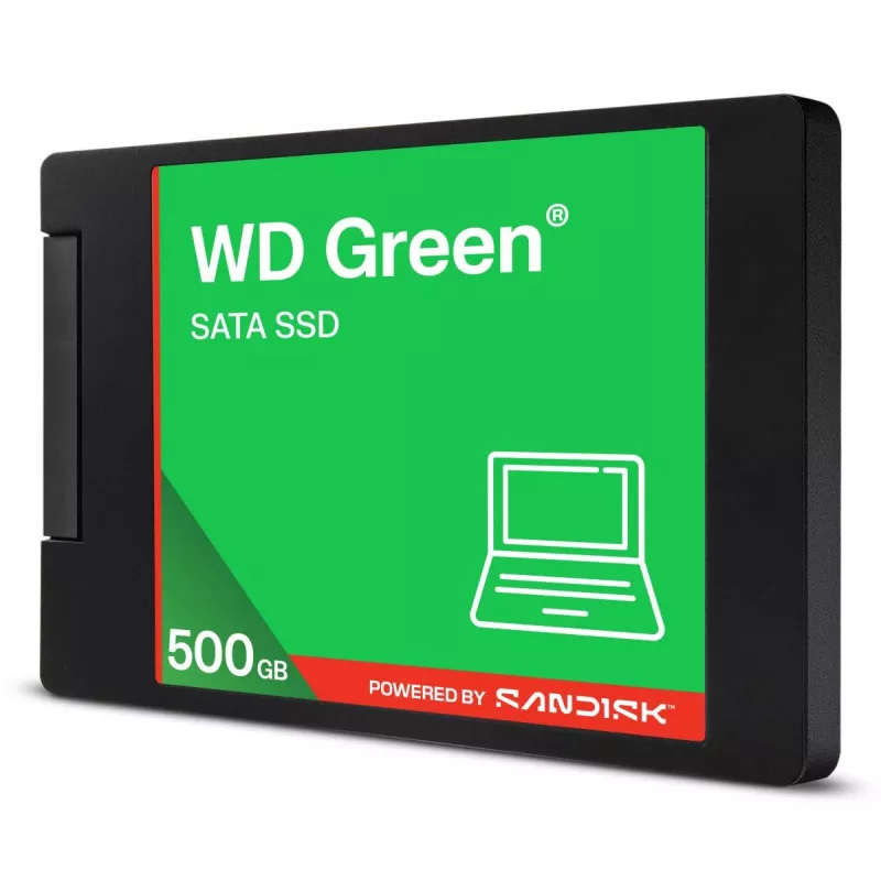 SSD WESTERN DIGITAL - WD Green - 500GB - SATA 6Gb/s - Carcasa de 2,5