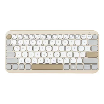 Teclado ASUS Marshmallow KW100 Inalámbrico Bluetooth QWERTZ Beige Gris Blanco