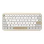 Teclado ASUS Marshmallow KW100 Inalámbrico Bluetooth QWERTZ Beige Gris Blanco