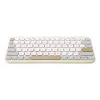 Teclado ASUS Marshmallow KW100 Inalámbrico Bluetooth QWERTZ Beige Gris Blanco