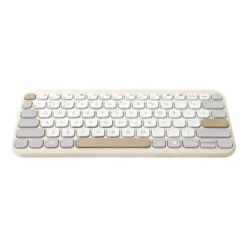 Teclado ASUS Marshmallow KW100 Inalámbrico Bluetooth QWERTZ Beige Gris Blanco