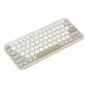 Teclado ASUS Marshmallow KW100 Inalámbrico Bluetooth QWERTZ Beige Gris Blanco