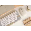 Teclado ASUS Marshmallow KW100 Inalámbrico Bluetooth QWERTZ Beige Gris Blanco