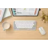 Teclado ASUS Marshmallow KW100 Inalámbrico Bluetooth QWERTZ Beige Gris Blanco