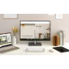 Teclado ASUS Marshmallow KW100 Inalámbrico Bluetooth QWERTZ Beige Gris Blanco