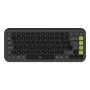 Teclado Logitech POP Icon Keys Universal Bluetooth QWERTY US International Grafito Verde