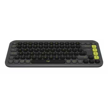 Teclado Logitech POP Icon Keys Universal Bluetooth QWERTY US International Grafito Verde