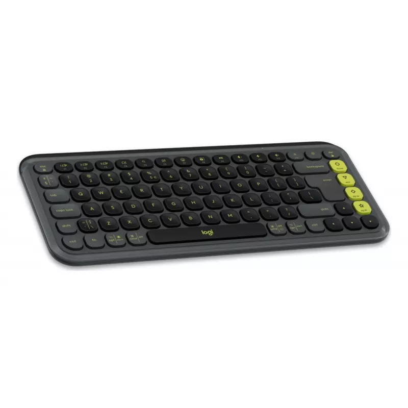 Teclado Logitech POP Icon Keys Universal Bluetooth QWERTY US International Grafito Verde