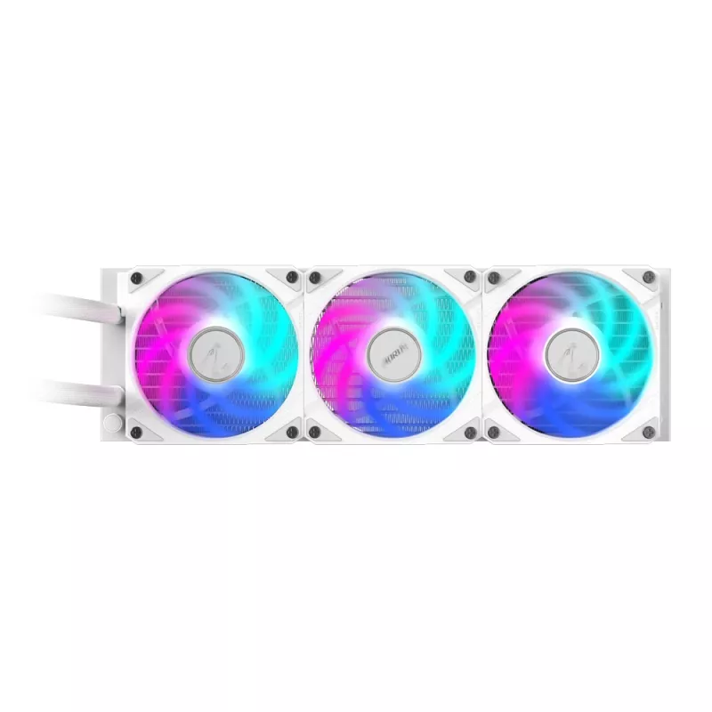 Refrigeración líquida para CPU GIGABYTE AORUS WATERFORCE II 360 ICE AIO - 3 ventiladores ARGB de 120 mm, mecanismo de bloqueo deslizante, DAISY-CHAIN, compatible con Intel LGA 1851 y AMD AM5