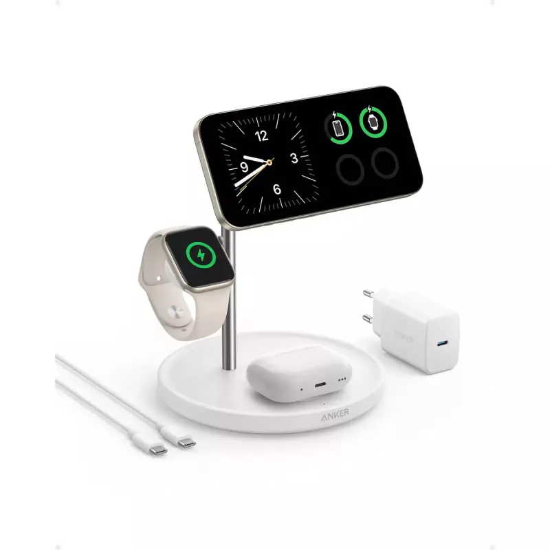 Cargador inalámbrico de carga rápida de interior Anker MagGo Universal blanco USB