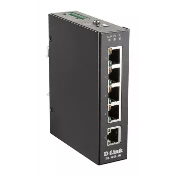 Switch industrial no gestionado D-Link de 5 puertos con 5 puertos 10/100 BaseT(X)