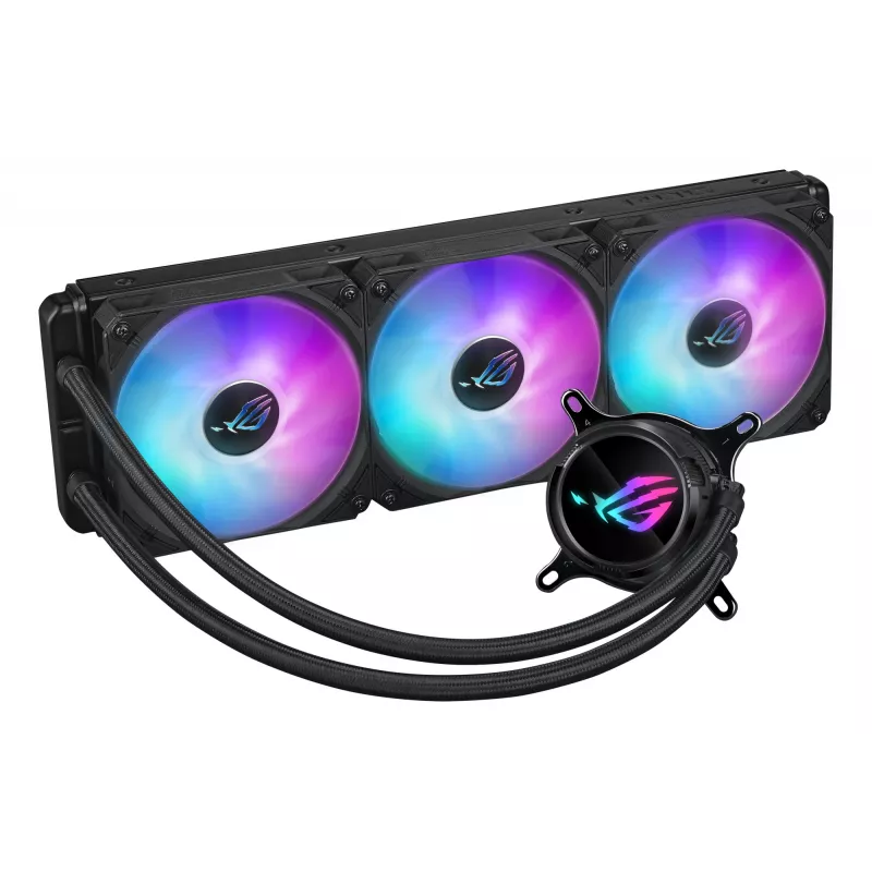 Kit de refrigeración líquida para procesador ASUS ROG Strix LC III 360 ARGB 12 cm negro