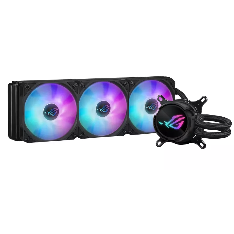 Kit de refrigeración líquida para procesador ASUS ROG Strix LC III 360 ARGB 12 cm negro