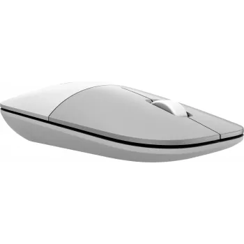 Ratón inalámbrico HP Z3700 Cerámica Blanco, ambidiestro, óptico, RF Wireless, 1200 DPI, Plata, Blanco