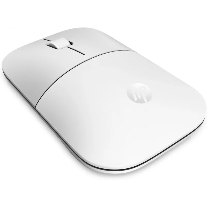 Ratón inalámbrico HP Z3700 Cerámica Blanco, ambidiestro, óptico, RF Wireless, 1200 DPI, Plata, Blanco