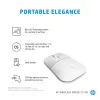 Ratón inalámbrico HP Z3700 Cerámica Blanco, ambidiestro, óptico, RF Wireless, 1200 DPI, Plata, Blanco