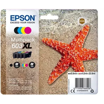 Cartucho de tinta Epson C13T03A64020 1 ud. Original Alto (XL) Rendimiento Negro, Cian, Magenta, Amarillo