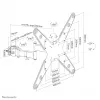 Soporte de montaje en mástil para TV Neomounts FL40-450BL14 32-55