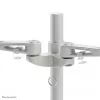 Neomounts FPMA-D935D soporte de escritorio para dos monitores, articulado, con abrazadera, 14–27 pulgadas (35,6–68,6 cm), 6 kg por pantalla, VESA 75x75/100x100, plateado