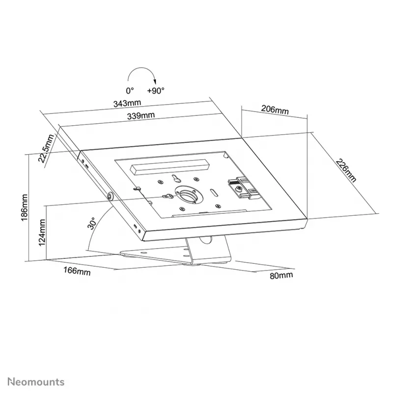 Soporte para tablet Neomounts DS15-630WH1 para mesa y pared 9,7-11