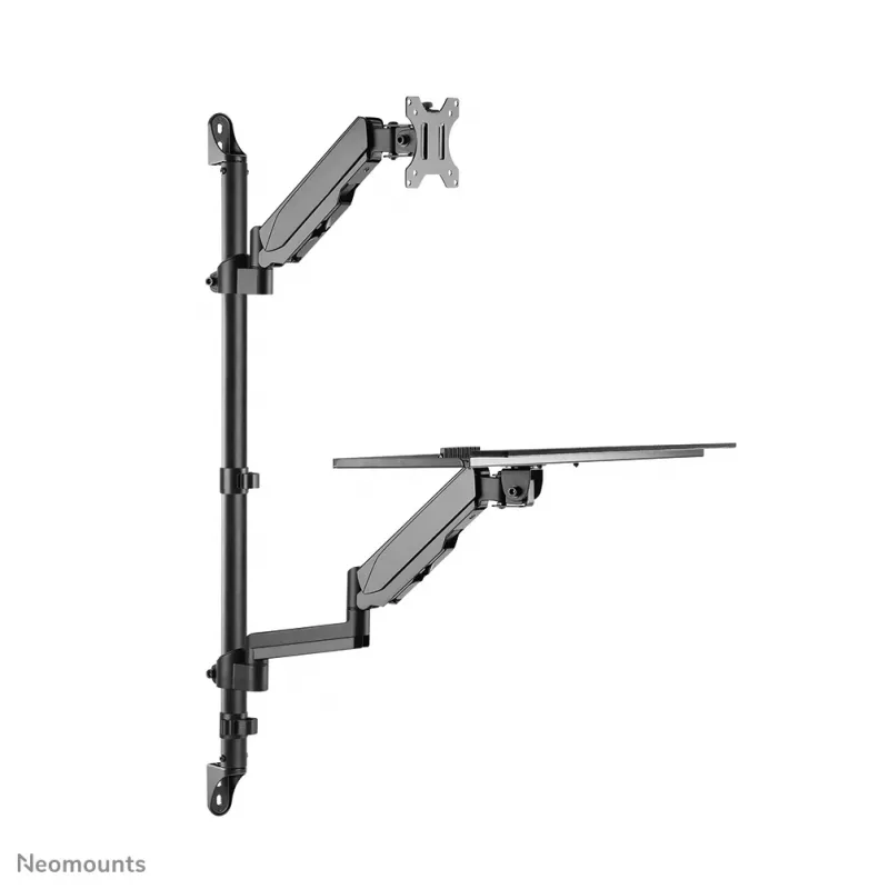 Estación de trabajo sentado-de pie montada en pared Neomounts WL90-325BL1 peso máx. 9 kg
