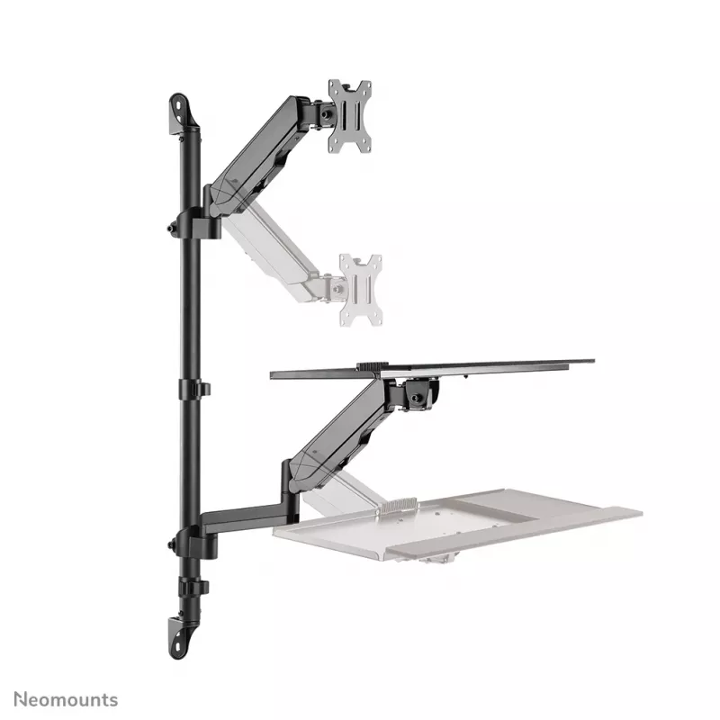 Estación de trabajo sentado-de pie montada en pared Neomounts WL90-325BL1 peso máx. 9 kg