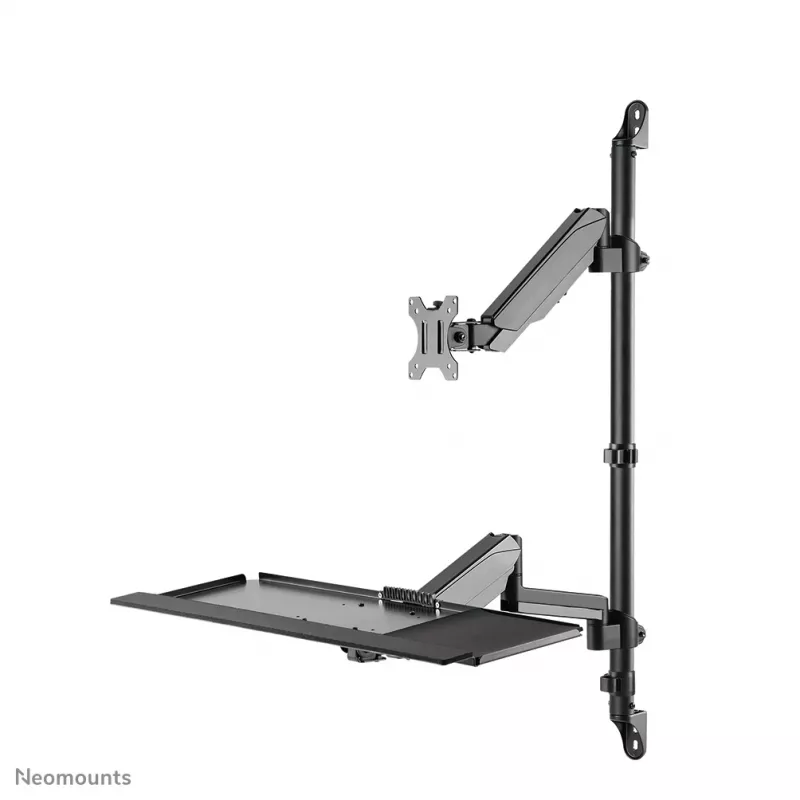 Estación de trabajo sentado-de pie montada en pared Neomounts WL90-325BL1 peso máx. 9 kg