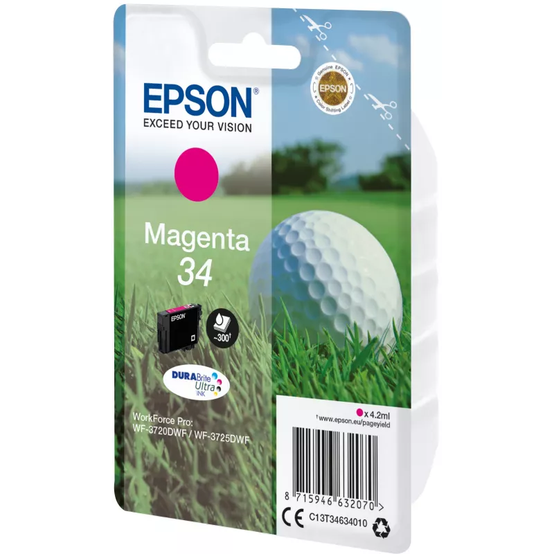 Cartucho Epson 34 Magenta 300 páginas C13T34634010