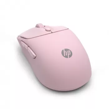 HP 400 Ratón inalámbrico silencioso rosa, ambidiestro, RF Wireless + Bluetooth, 6000 DPI, Rosa