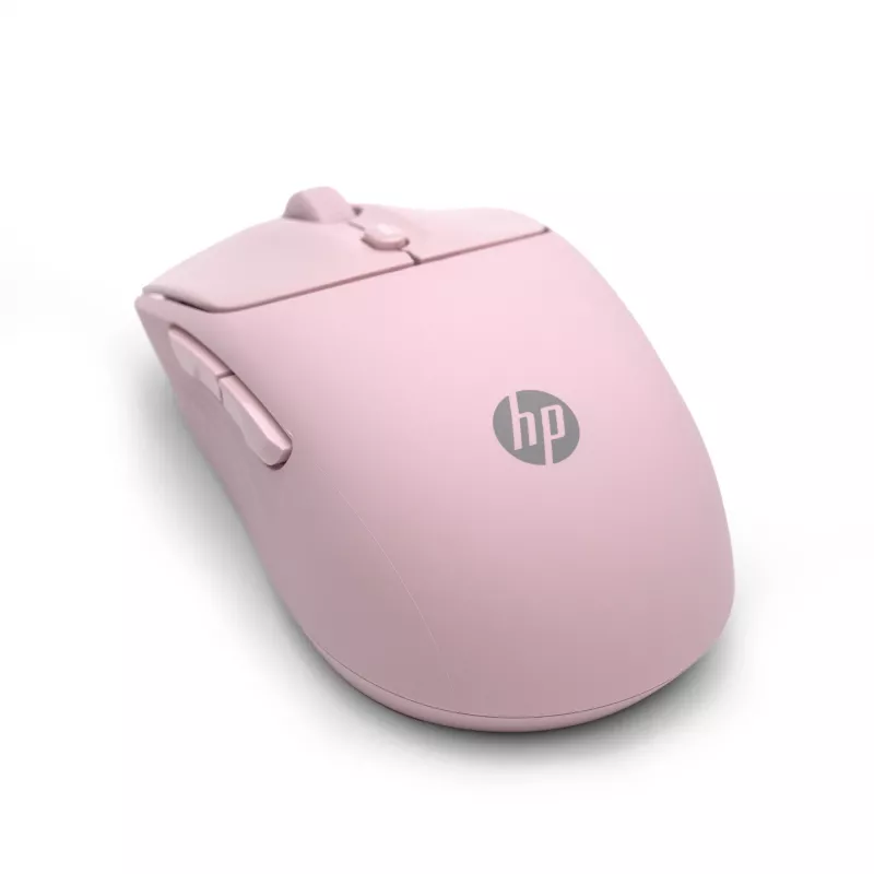 HP 400 Ratón inalámbrico silencioso rosa, ambidiestro, RF Wireless + Bluetooth, 6000 DPI, Rosa