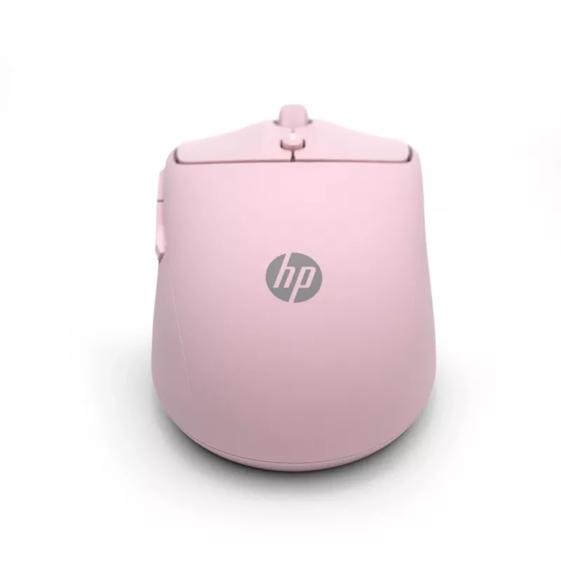 HP 400 Ratón inalámbrico silencioso rosa, ambidiestro, RF Wireless + Bluetooth, 6000 DPI, Rosa