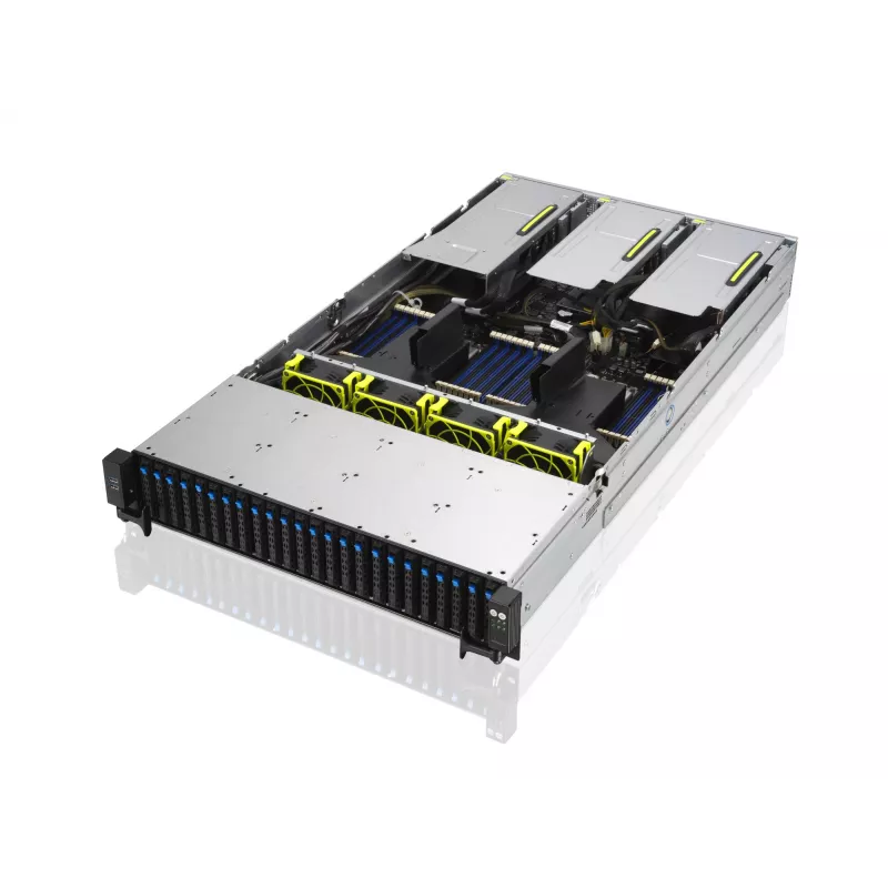 ASUS RS720A-E11-RS24U Servidor barebone rack 2U, plateado