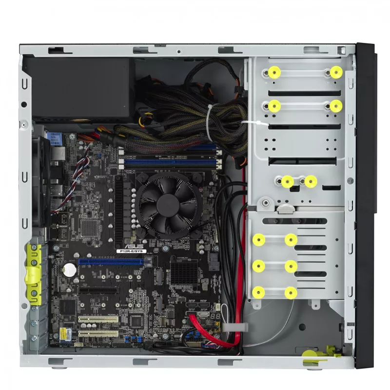Caja torre ASUS TS100-E11-PI4, negra, con chipset Intel C256, compatible con LGA1200 y fuente de 300 W