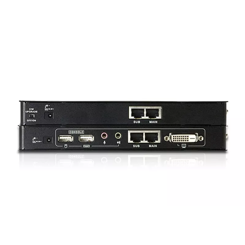 ATEN CE600 extensor KVM USB DVI con audio y RS-232, Single Link, unidad local y remota, hasta 60 m por Cat5e