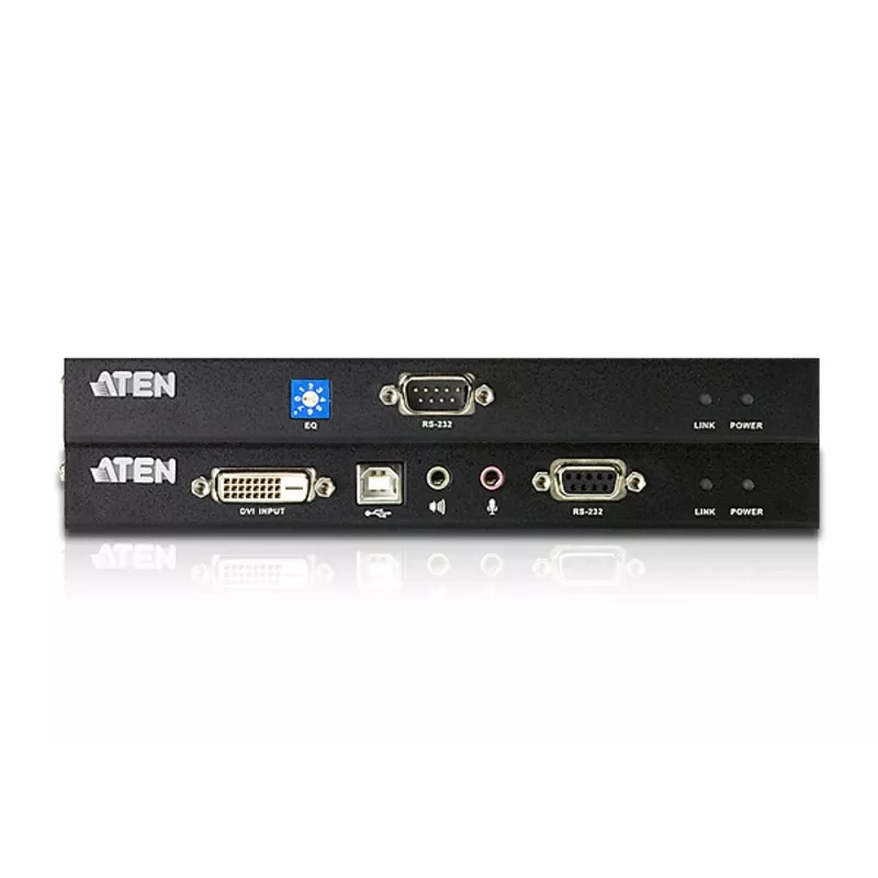 ATEN CE600 extensor KVM USB DVI con audio y RS-232, Single Link, unidad local y remota, hasta 60 m por Cat5e