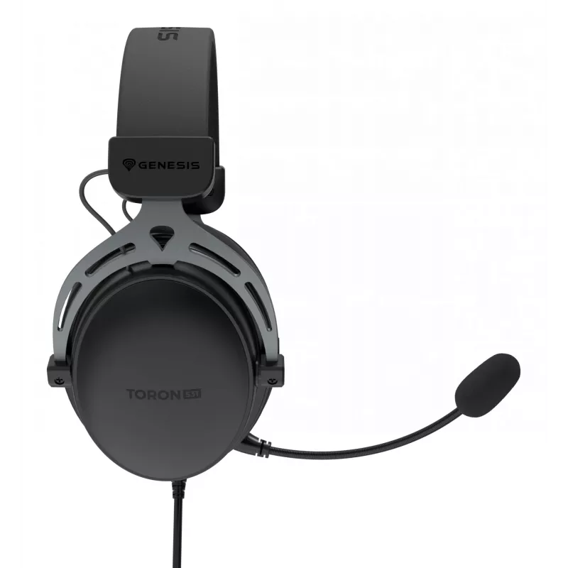 Auriculares gaming cableados binaturales Genesis Toron 531 — circumaurales, 32 Ω, 20–20000 Hz, cable de 1 m