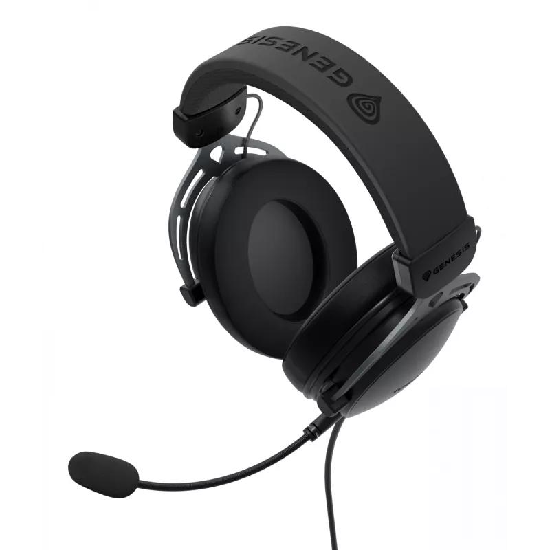 Auriculares gaming cableados binaturales Genesis Toron 531 — circumaurales, 32 Ω, 20–20000 Hz, cable de 1 m