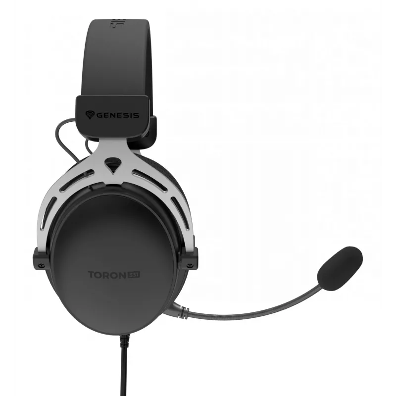 Auriculares gaming cableados binaturales Genesis Toron 531 — circumaurales, 32 Ω, 20–20000 Hz, cable de 1 m