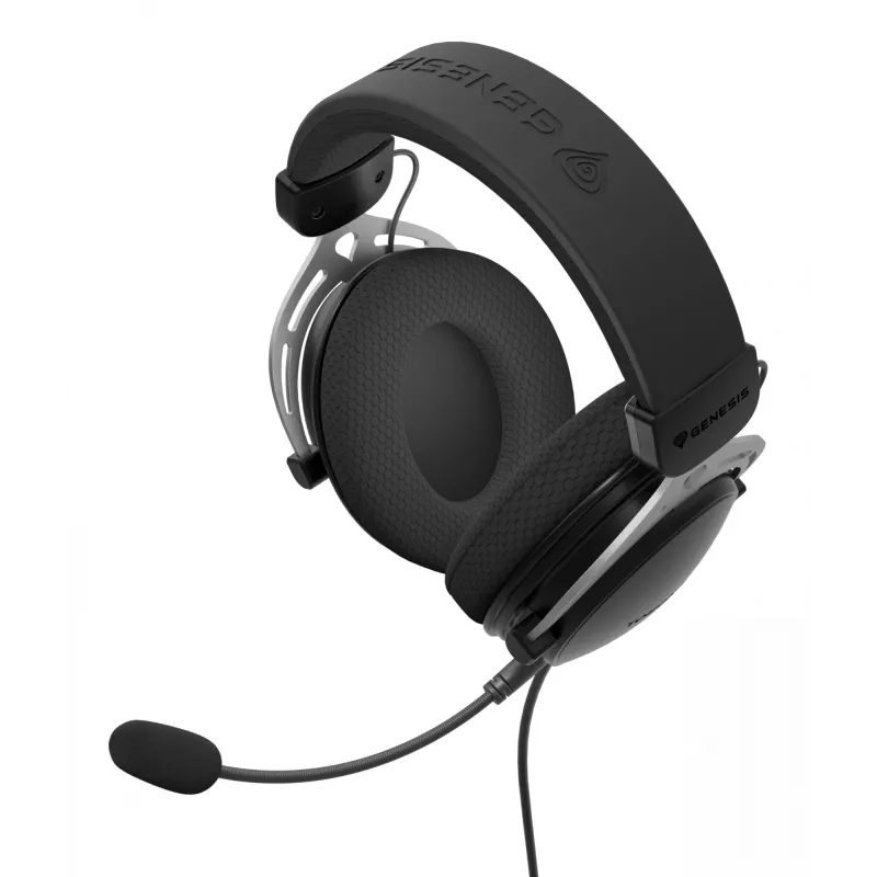 Auriculares gaming cableados binaturales Genesis Toron 531 — circumaurales, 32 Ω, 20–20000 Hz, cable de 1 m