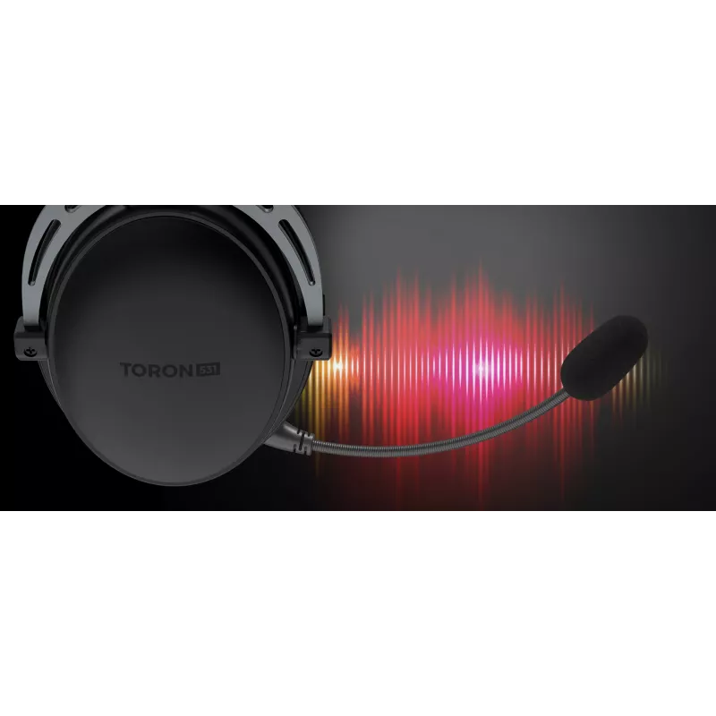 Auriculares gaming cableados binaturales Genesis Toron 531 — circumaurales, 32 Ω, 20–20000 Hz, cable de 1 m