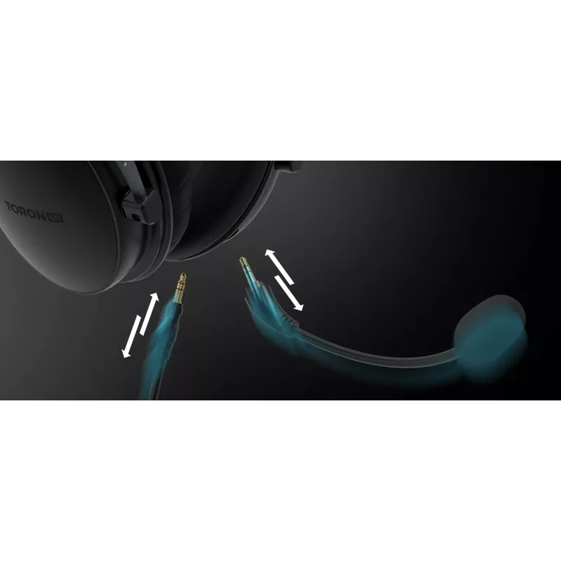 Auriculares gaming cableados binaturales Genesis Toron 531 — circumaurales, 32 Ω, 20–20000 Hz, cable de 1 m