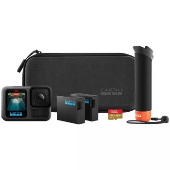Actionkamera GoPro HERO13 Black Bundle – 5.3K Ultra HD, 27,6 MP CMOS, 240 fps, 2,27