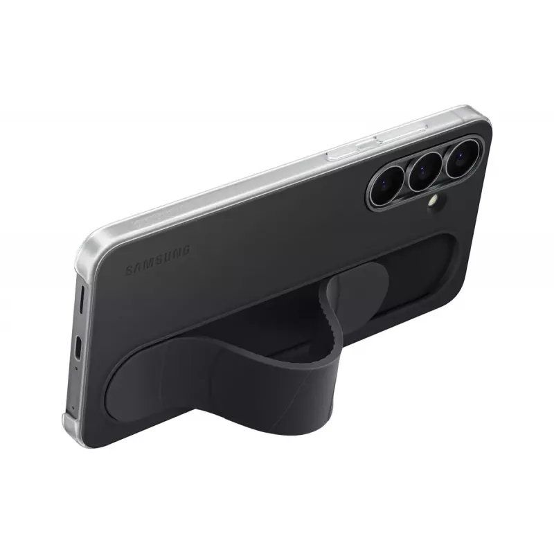 Funda Protective Standing Grip Samsung para Galaxy S25 FE, Negro, soporte de mesa