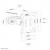 Soporte de montaje en mástil para TV Neomounts FL40-430BL11 17-32